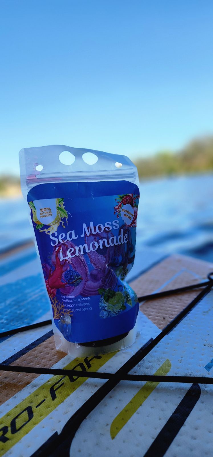 Blue Spirulina Berry Sea Moss Lemonade