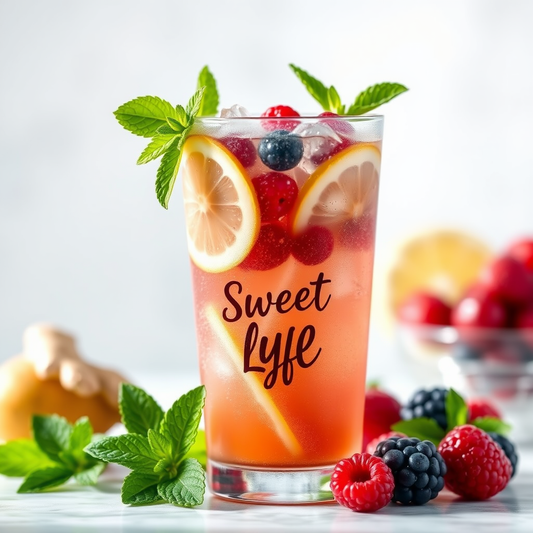 Minty Ginger Berry Sea Moss Lemonade