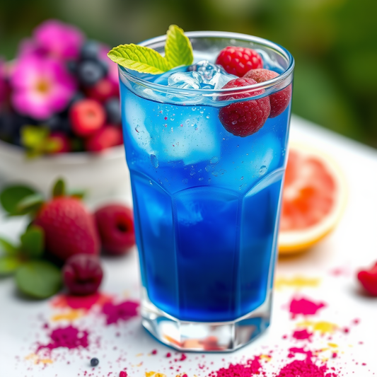 Blue Spirulina Berry Sea Moss Lemonade